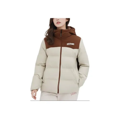 Erke Пуховик Женские Крем Хаки Дуб