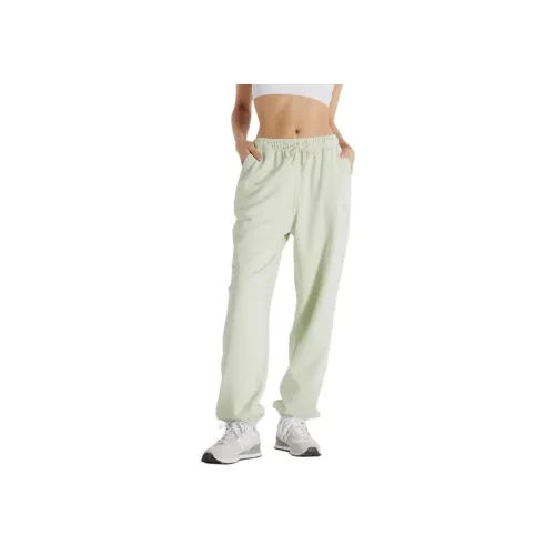 New Balance Athletics French Terry Натуральный Мята Женские Спортивные Брюки