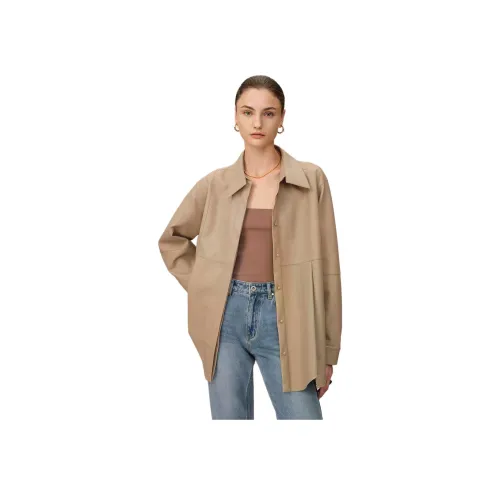 FABRIQUE Светлый хаки Женские рубашки