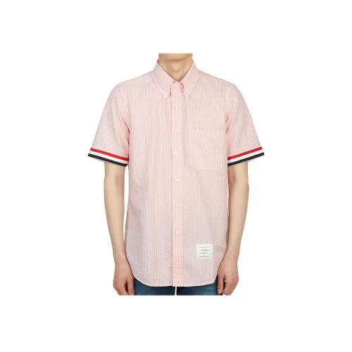 THOM BROWNE Розовые Мужские Рубашки