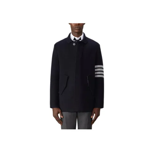 THOM BROWNE Темно-синие мужские куртки