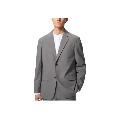 UNIQLO Бизнес-костюм Пальто Мужское Серое