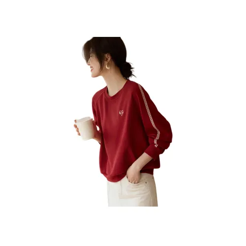 XWI Бордовый Женский Свитшот