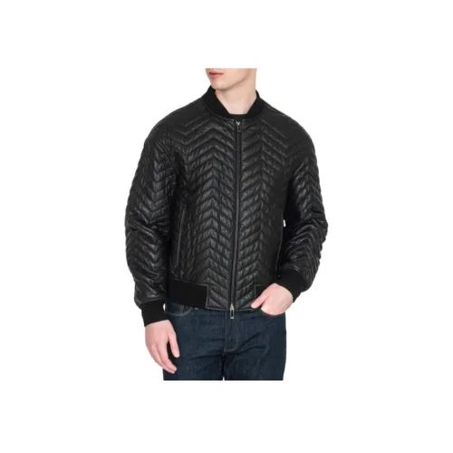 EMPORIO ARMANI Хлопковый пуховик Мужской Черный