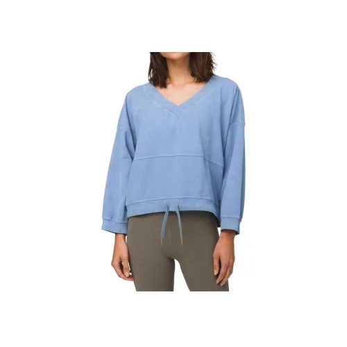 lululemon Dare The Day Свитшот Женские Стираемый Fiery Blue