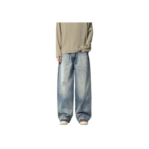 Go it alone Грязно-синий Унисекс Джинсы