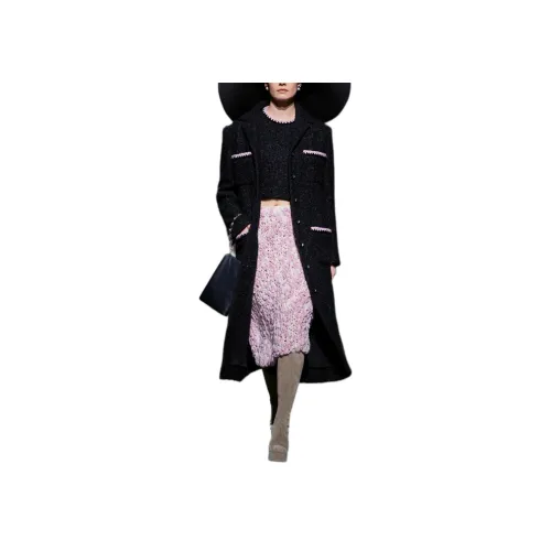 CHANEL Розовые Женские Повседневные Длинные Юбки