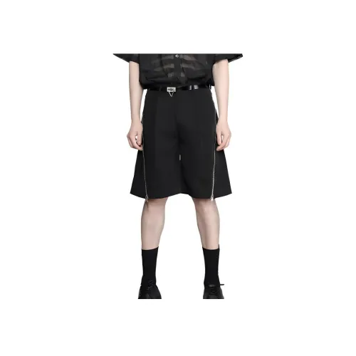 RAYSHOW Повседневные шорты Мужские Черные