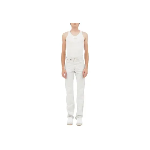Maison Margiela Бежевые Мужские Джинсы