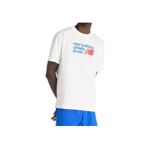 New Balance совместная белая мужская футболка T