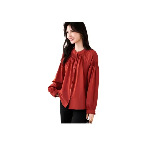 Like The Age Of Water Осенний Свитшот Стандартный Женский Красный