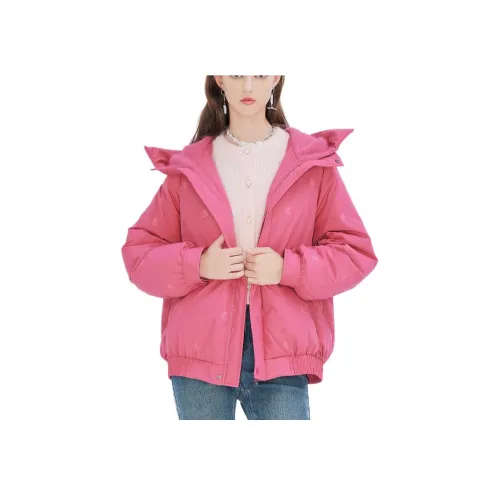 COCOON Пуховик Женский Plum Красный