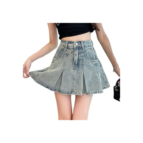 YEARNED Джинсовые короткие юбки Женские