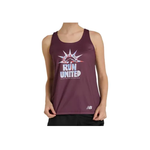 New Balance United Airlines NYC Майка Женская Фиолетовая