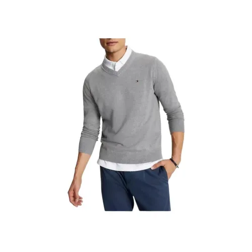 Tommy Hilfiger Серые Мужские Свитера
