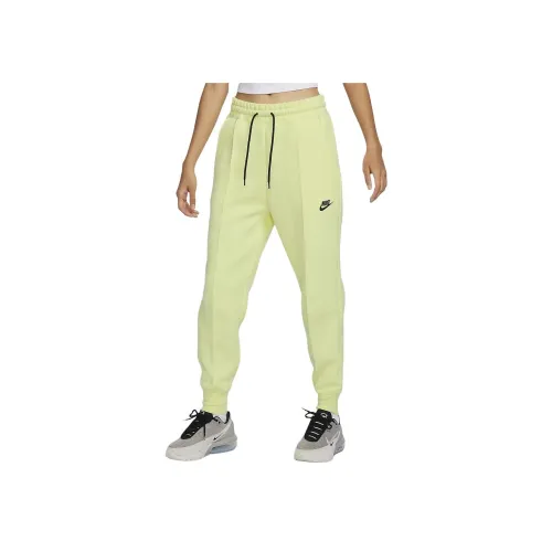 Nike Sportswear Tech Fleece Вязаные Тренировочные Штаны Женские Ярко-Зеленые