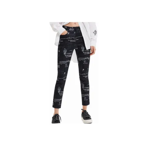 Desigual Женские Джинсы Черного Цвета