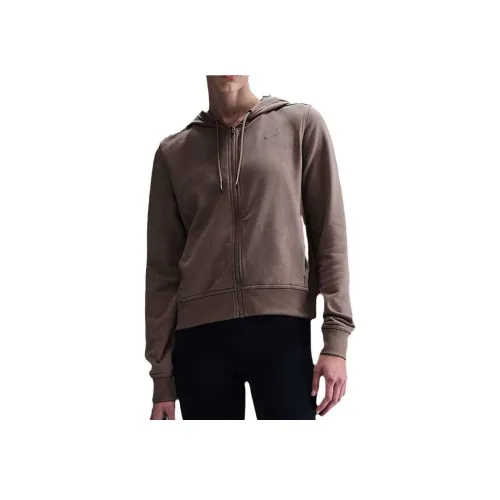 nike Dri Fit one Толстовка Женская Норковая Коричневая