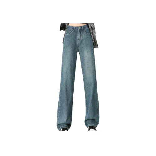 Silly Джинсы Женские Винтаж Синий