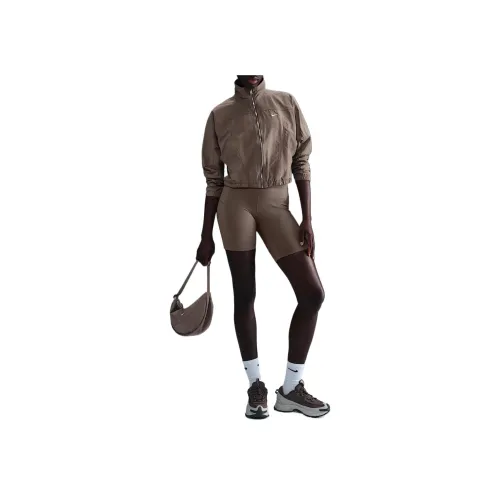 nike Sportswear Swoosh Everything Куртка Женская Норковая Коричневый Белый