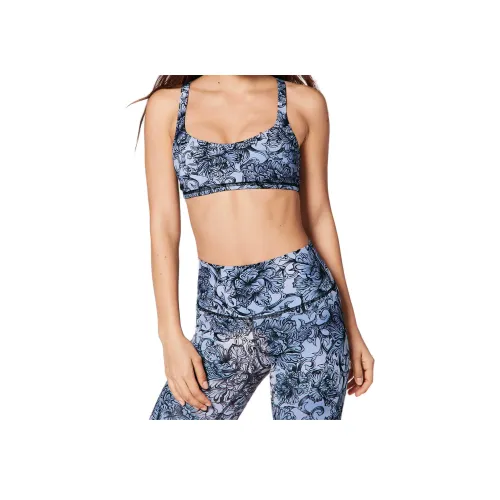 lululemon Free To Be Спортивное белье Женское Синий с принтом