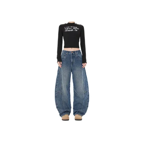 BEAR UNION Blue Women's Jeans BEAR UNION Синий Женские Джинсы
