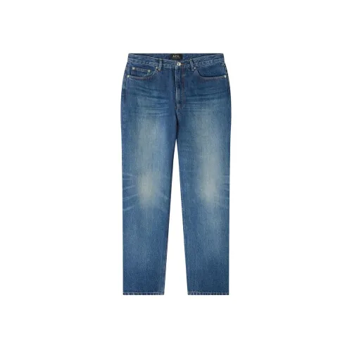 A.P.C FW24 Джинсы Мужские Stone Wash Индиго