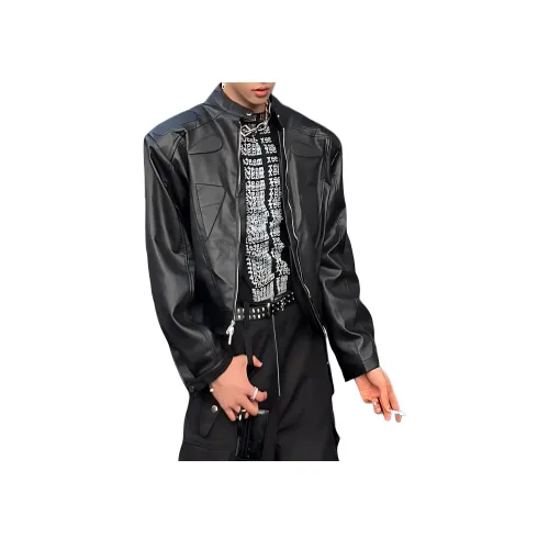 HLPT Черный Унисекс Кожаные куртки