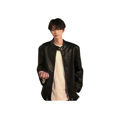 CORNILOT Черный Унисекс Кожаные куртки