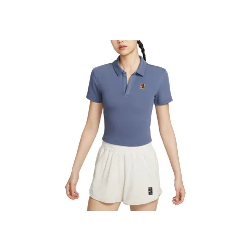 Nike COURT HERITAGE Смешанный Синий Женские Поло