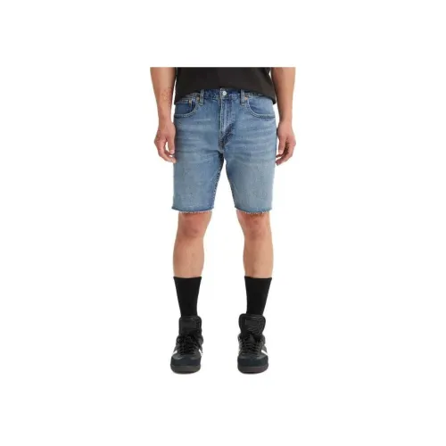 Levis Blue Men's Denim Shorts Левис Синий Мужские Джинсовые Шорты