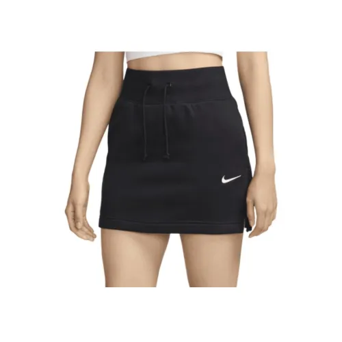nike Sportswear Phoenix Fleece Повседневные короткие юбки Женские Черный