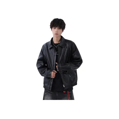 UNDERTIDES Кожа Куртка Унисекс