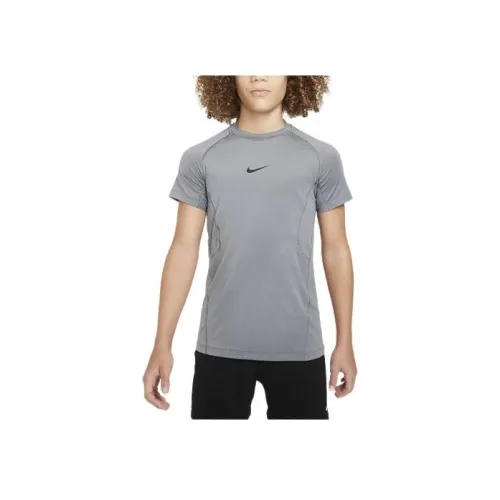 nike Pro T Рубашка Детская Дымчатый Серый