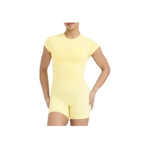 ONER ACTIVE Стандартная T-рубашка Женская Желтая