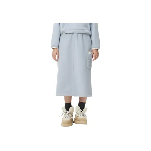 Teenie Weenie Повседневный Длинный Юбка Женская Светло-Синий