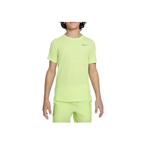 nike Dri Fit MILERDri Форма T Рубашка Светло-лимонный цвет Подростки