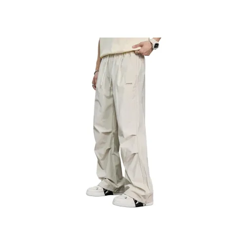 TONGXIANSEN Light Gray Men's Cargo Pants TONGXIANSEN Светло-серые мужские карго-брюки