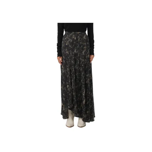 ISABEL MARANT Черная Женская Повседневная Длинная Юбка