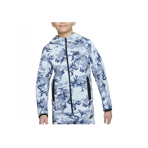 Nike Толстовка Sportswear Tech Fleece Каменный Серый Каменный Серый Черный Подростки