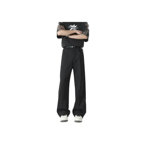 HAKEHANBEI Повседневные брюки Мужские Черные