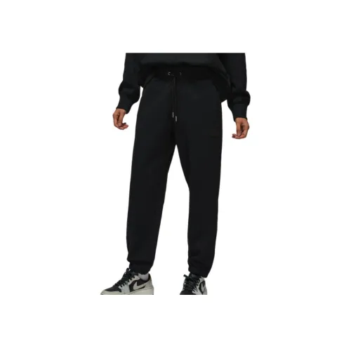 Jordan Flight Fleece Черные Женские Вязаные Спортивные Штаны