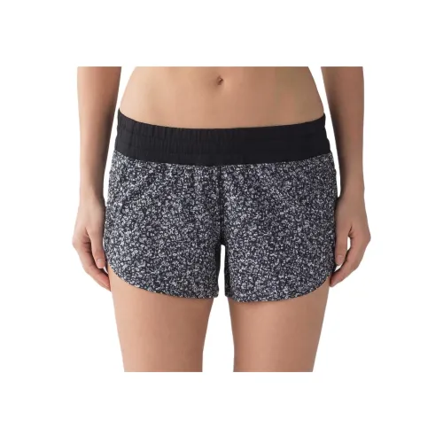 lululemon Tracker Спортивные шорты Женские Черный Белый Смешанный цвет