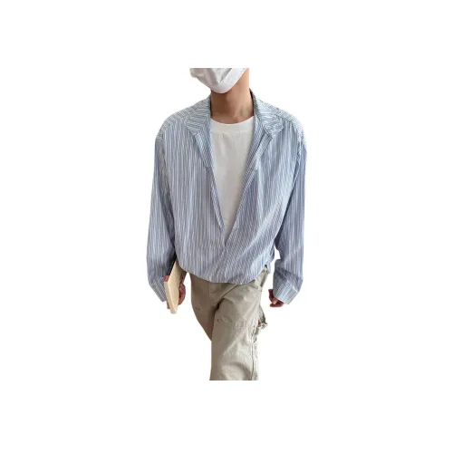 MORii Синий Унисекс Рубашки