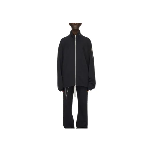 RICK OWENS совместный бренд Champion Co Branded Edition Черный мужской тренч