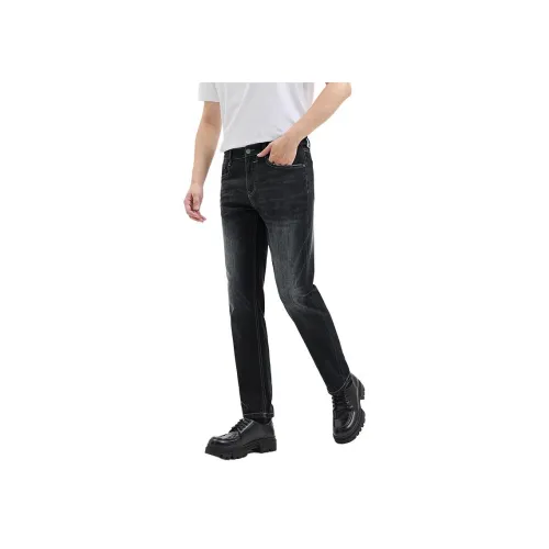 SEPTWOLVES Промытый черный Унисекс Джинсы