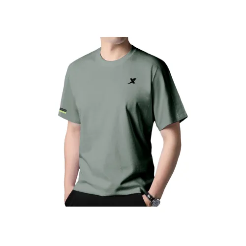 XTEP T-рубашка мужская цвет зеленый материал оболочка дизайн Crab