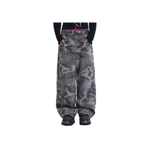 Jaded London Drift Series Мытый Серый Мужские Джинсы