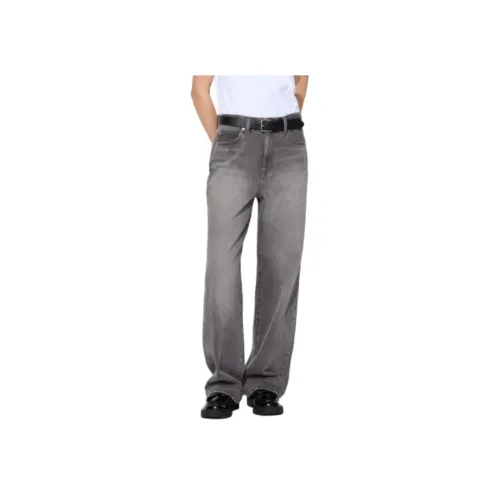 UNIQLO Denim Series Небесный Серый Женские Джинсы