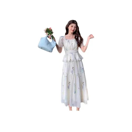 INNI Экрю Топ + Юбка Набор Женские Комплекты с Юбкой